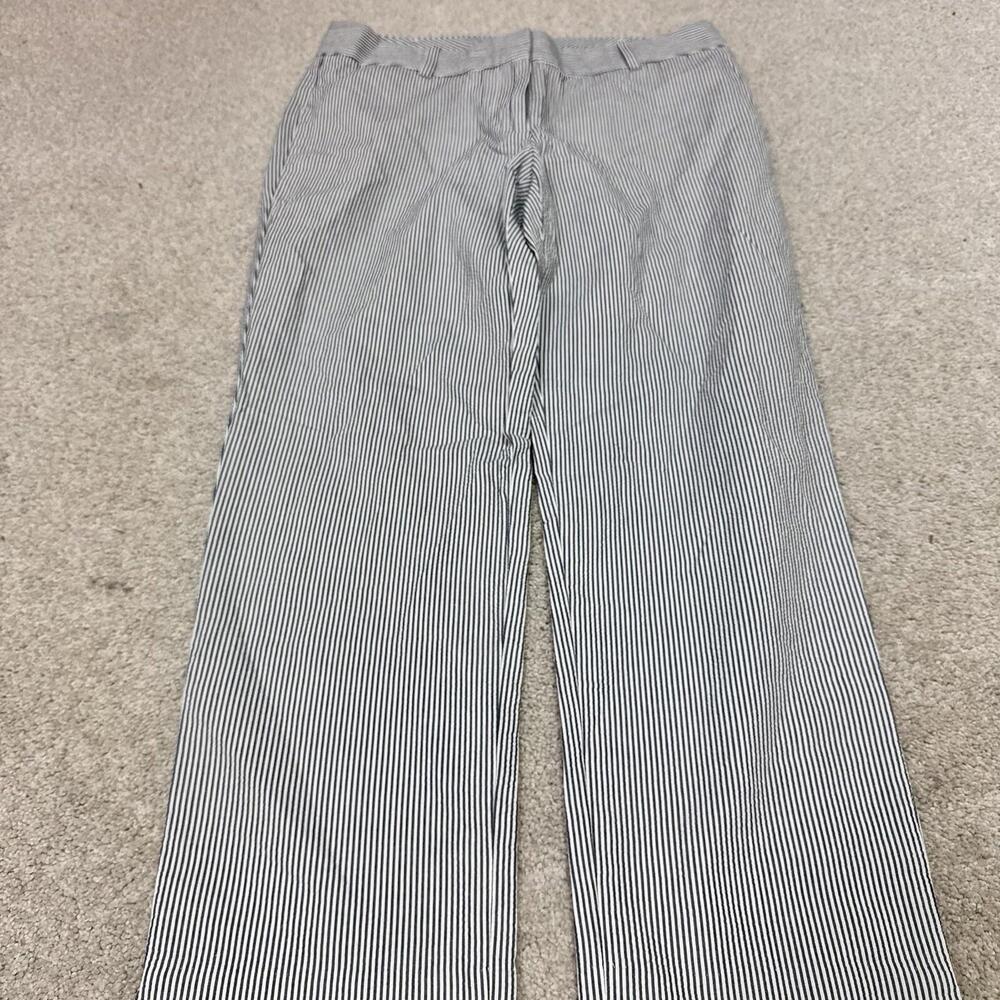 Talbots Signature Pants Women’s Blue White Striped Size 2 - Picture 10 of 12